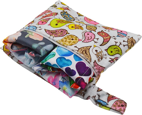 ReUseLife 12 8 inch Pieces Cloth Menstrual Pads,Reusable Sanitary Pads,Size Panty Liner,Unscented
