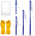 50 PCS Duster Refills and 2 Folding Handles Set Compatible with Swiffer Dusters,Static Dust Removal Brush Disposable Replacement Head for Dusting Electronics,Furniture,Blinds,Ceiling Fans by LYASIL