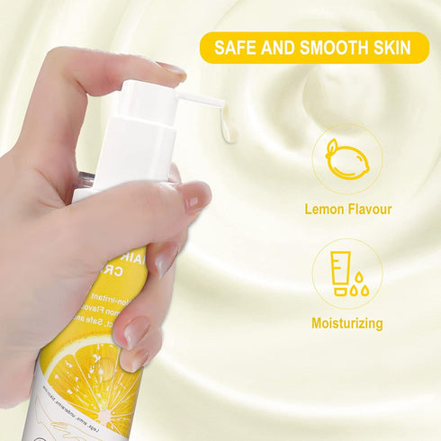 Lemon Flavor Hair Removal Cream for Women and Men, Painless for Sensitive Skin, SONOBOM Bikini Hair Removal Cream