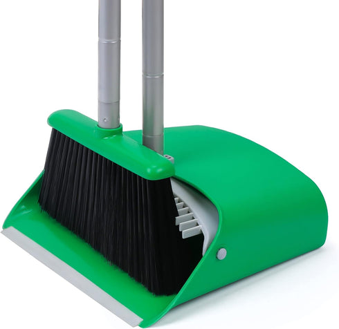 TreeLen Broom and Dustpan Set, Simplify Cleaning Your Home Kitchen Office with Ease