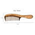 Louise Maelys Wooden Wide Tooth Hair Comb for Curly Hair Detangling Sandalwood
