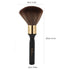 Professional Barber Neck Hair Duster Brush, Ultra Soft Gentle Fiber with Wooden Handle, Large Hair Cutting Brush, Black