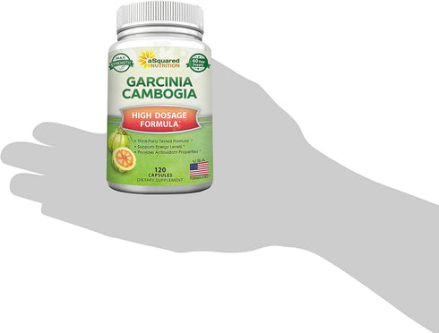 100% Pure Garcinia Cambogia Extract - 120 Capsules, Ultra High Strength HCA, Natural Weight Loss Diet Pills