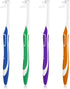 WLLHYF 4 Pcs Tuft Toothbrush Tufted Brush, Interspace Toothbrushes End-Tuft Tapered Toothbrush Soft