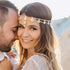 Unsutuo Hair Jewelry Head Chain, Bohemian Floral Headband, Elastic for Women, Wedding
