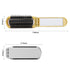 Yusong Hair Brush Set, 2 packs Mini Travel Folding Hairbrush with Mirror for Women Girls, Gold & Silver