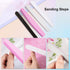 Nail Care Tool Kit, Manicure Tools with Buffers, Files, Clippers, Cuticle Fork, and Polishing Stick