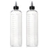 Segbeauty 16.9oz Hair Dye Bottles, Measured Twist-On Top Tip Cap, 2pcs 500ml Refillable Empty Hair Color Applicator