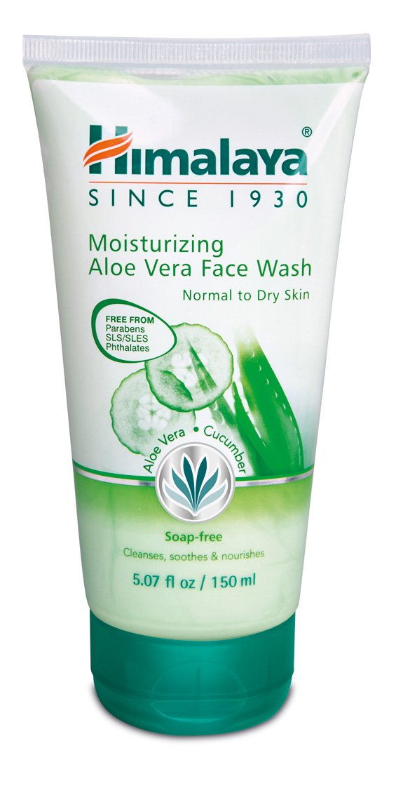 Himalaya Moisturizing Aloe Vera Face Wash, 5.07 oz for Smooth, Clean, Hydrated Skin