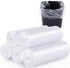 200 Count 8 Gallon Trash Bags, Clear Medium Garbage Bags, 1.1 mil Strong, Unscented