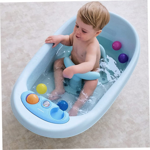 Baby Bath Chair for Boys and Girls Non-Slip Infant Shower Seat Anti-Skid Mat Sturdy Plastic for Safe Bathing Suitable