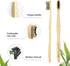Virgin Forest Bamboo Toothbrush, Biodegradable Soft Bristles, Wooden Toothbrush with Wave-Shaped Handle (6 Pcs)