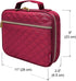 Large Travel Pill Bottle Organizer, Slim Medicine Bag, Carrier for Medications and Medical Supplies - Red Wine