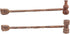 ZUNOXAZ 2pcs Dual-use Wood Massage Hammer Stick and Double-Head Back Scraper, Ergonomic Body