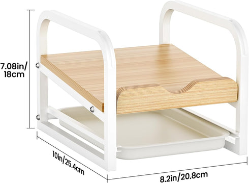 Laundry Detergent Holder Liquid Laundry Detergent Riser and Stand with Drip Tray for Laundry Room Organization
