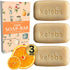 Citrus Essential Oil Dish Soap Bar, Organic, Pack of 3 (3.8 oz each), Non-Toxic, Sustainable