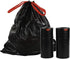 220 Count 8 Gallon Kitchen Drawstring Trash Bags, Black Garbage Bags