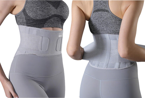 SUJAYU Lightweight Back Brace for Lower Back Pain Women Men, Adjustable Lumbar Support