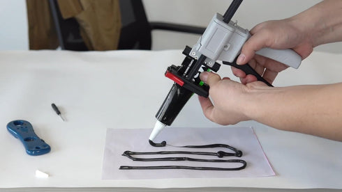 YiJAYiCAMA 704 Toothpaste Tube Glue Gun, Tube Squeezing Machine Dispenser Glue Gun, Universal Manual Glue Gun Extruder
