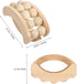 Ipetboom Wooden Roller Body Handheld Manual Massage Tool for Back Foot and Muscle Relief Lightweight Design for Home