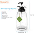 Besuerte Laundry Room Liquid Detergent Dispenser - Two 50oz Refillable Glass Mason Jar Containers with Pump
