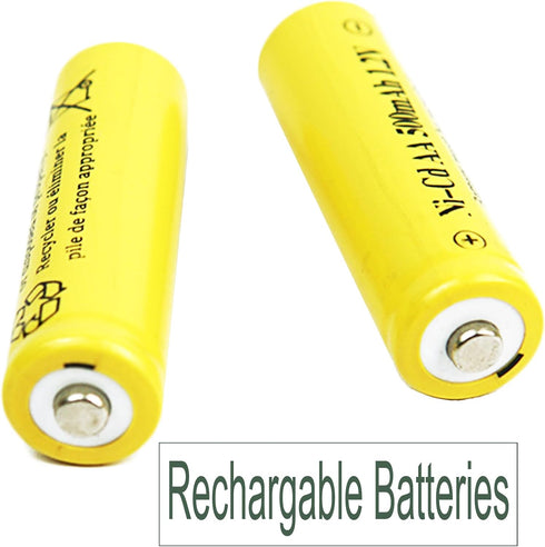 12 Packs 1.2V AA 500mAh Nickel Cadmium Rechargeable Batteries for Solar Lights, Lawn Landscape Lighting (AA Size)