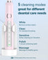 M5 Sonic Electric Toothbrush for Adults - Sakura Pink, Rechargeable with 8 Heads & Travel Case, 120 Days on 3 Hours