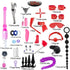 Wrulifrey 32 Sets Sex Whip BDSM Adult Couples Games Anal Plug Dildo Bondage for Sex Pcs BDSM Leather Bondage Restraint