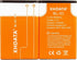 BL-5C Battery 3.7V 1500mAh Rechargeable Battery, Large Capacity for Home Radio (2 Pieces)