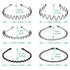Metal Headbands for Men and Women, Unisex Wavy Headbands, Outdoor Sports Simple Elastic Non-Slip Hair Accessories (6