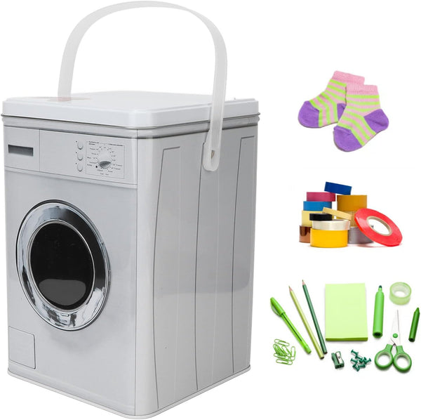 Laundry Detergent Powder Storage Box, Portable Cute Tapes Stationery Socks Container Organizer