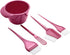 Premium Salon Hair Dye Kit, 5 Pack - Hair Coloring Brush and Bowl Set for DIY Hair Dyeing (Purplish Red)