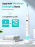 COSLUS Sonic Electric Toothbrush for Adults and Kids: Wireless Rechargeable with Portable Travel Case, 5 Modes, 47000