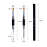 Kalolary Poly Gel Dual Brushes for Nails - Acrylic Nail Brush with Spatula & Cuticle Pusher Tools (2Pcs)