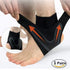 Ankle Support Brace, Adjustable Ankle Strain Protector Strap, Compression Wrap Stabilizer for Basketball Sport Injuries