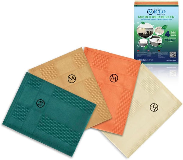 Microfibre Premium Cleaning Cloth Set of 4 - Magic Cloth | All