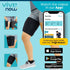 Vive Compression Sleeve Brace for Thigh & Hamstring, 2 Pack, Black - Pain Relief Support Wrap for Sciatica, Hip Flexor,