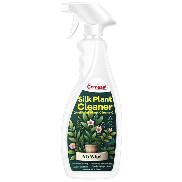 Silk Plant Cleaner Spray No Wipe, Artificial Plant Cleaner and Dust Remover, 16.91 Fl Oz