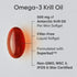 Sports Research Antarctic Krill Oil Omega 3 Mini-Softgels - 500mg with Phospholipids, Choline & Astaxanthin, 120