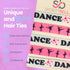Infinity Collection Dance Hair Ties - 5 Ouchless Ponytail Holders for Girls Dance Recitals