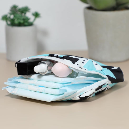 KALIONE 2 Packs Period Bags for Teen Girls, Pad Bag for Period, Period Pouch, Sanitary Pad Storage Bag Pad Bag