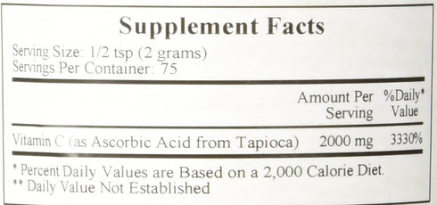Ecological Formulas Vitamin C from Tapioca, 150 gms
