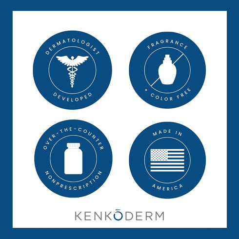 Kenkoderm Psoriasis Shampoo, 4 Oz, 3% Salicylic Acid, Anti Dandruff & Seborrheic Dermatitis, Fragrance Free,