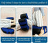 Inflatable Turning Pillow, U-Shaped Bedridden Positioning Device with Removable Polyester Cover, Nursing Aid