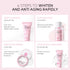 Sakura Travel Skincare Set for Teenage Girls - 4 Piece Gentle Skin Cleaning & Care Travel Size Kit