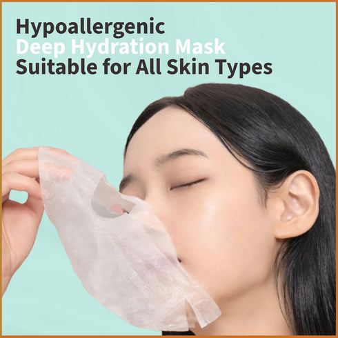 YoungMe Soothing Glam Facial Sheet Mask - 6 Sheets Face Masks | Korean Skin Care - Deep Real Mask for Sensitive Skin or All Skin Types