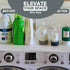 Set 34 oz 2, 17 oz 1 Glass Laundry Detergent Dispenser w/Silicone Base, Laundry Pump Dispensers x Laundry Dispenser x