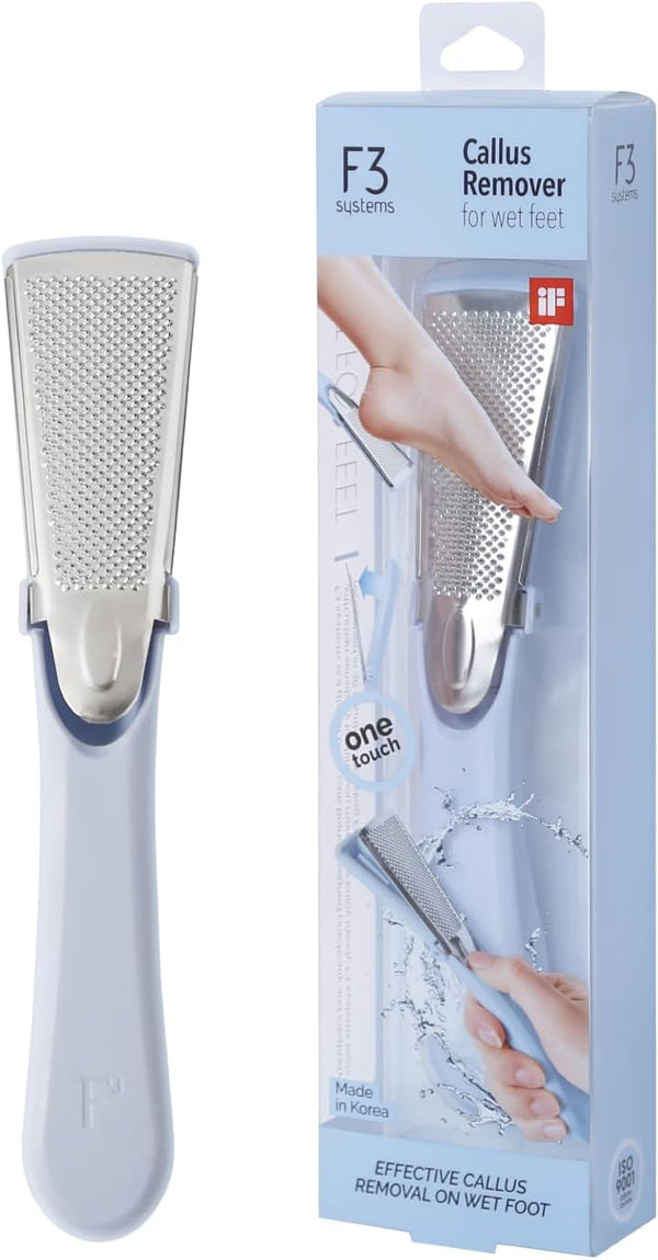 Stainless Steel Callus Remover, Sky Blue, Effective for Thick Callus and Cracked Feet