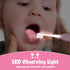 SEAGO Kids Electric Toothbrushes - Rechargeable Power Toothbrush with Magnetic Charging, 8 Toothbrush Heads (Pink)