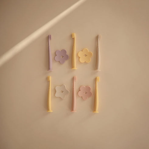 mushie Daffodil Flower Toddler Toothbrush
